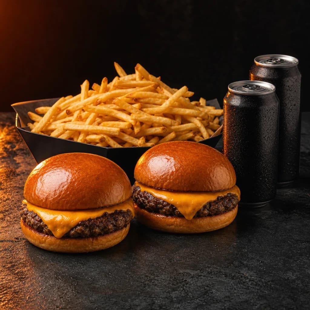 Combo com dois X-Yardz, batata grande e dois refrigerantes