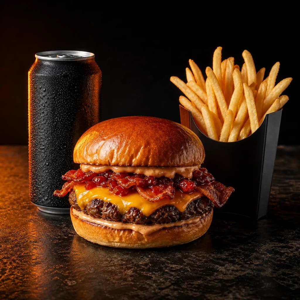 Combo Imperial Cheese com batata e refrigerante