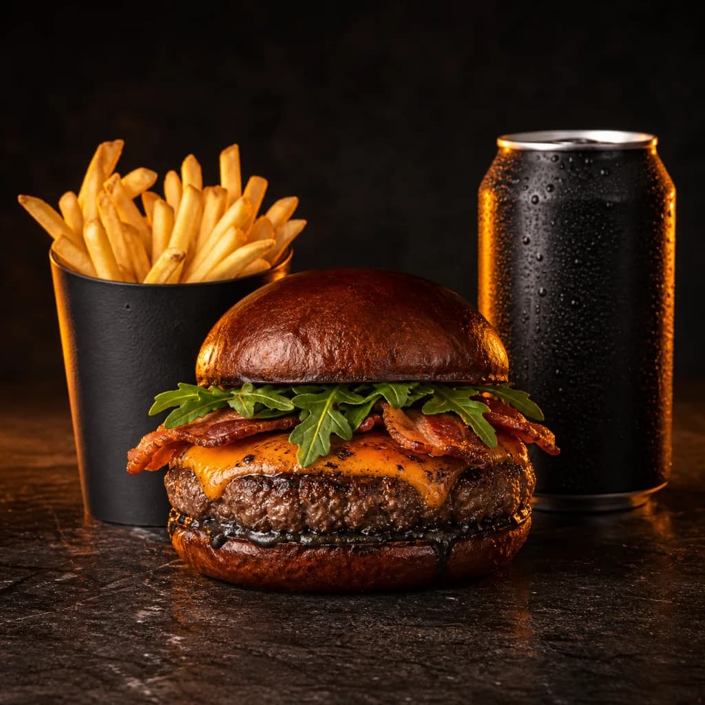 Combo Wagyu Black Edition com batata e refrigerante