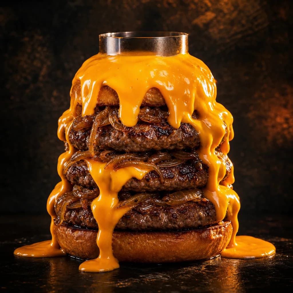 Vulcão Yardz com três blends e cascata de cheddar